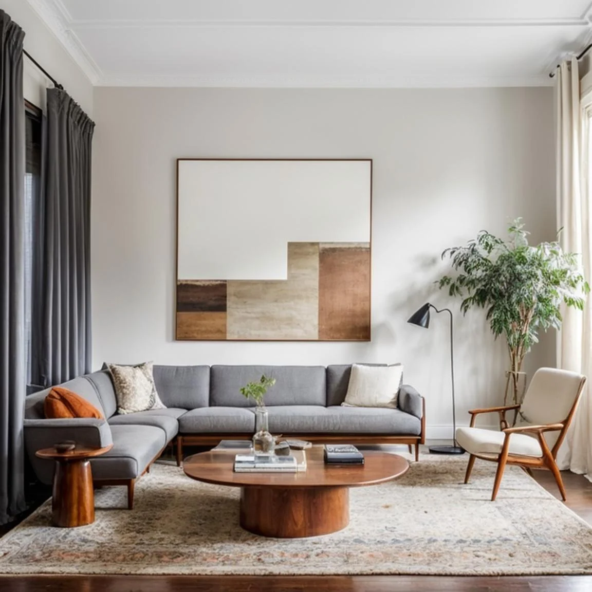 Interior de una Casa Boutique con mobiliario y materiales naturales